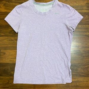 Nike Lavender Heather Short Sleeve Athletic Tee